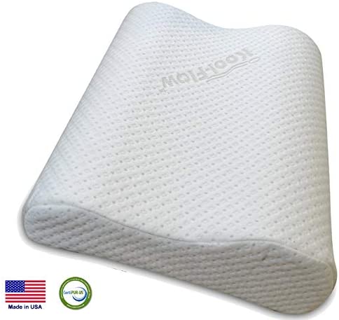 Medium Profile Memory Foam Cervical Neck Pillow for Sleeping