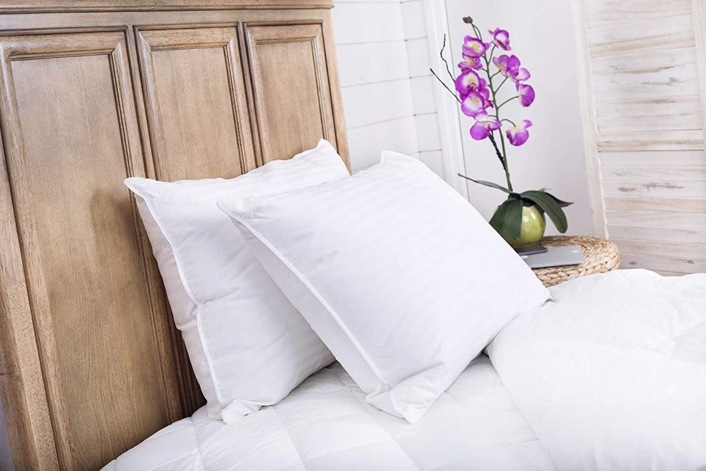 Continental Bedding SP100-Q.2 Set of 2-Superior 100% Down 700 Fill Power Hungarian White Goose Down Pillow