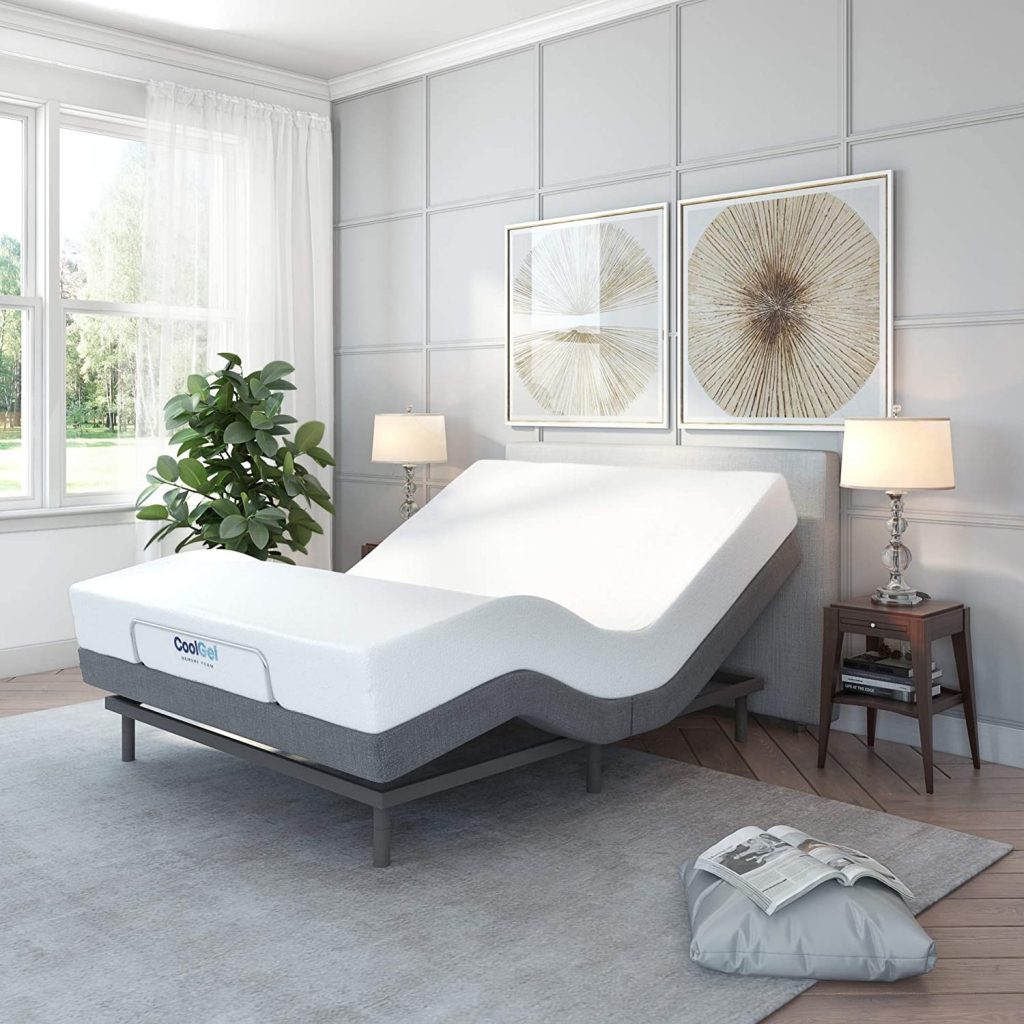 Classic Brands Comfort Upholstered Adjustable Bed