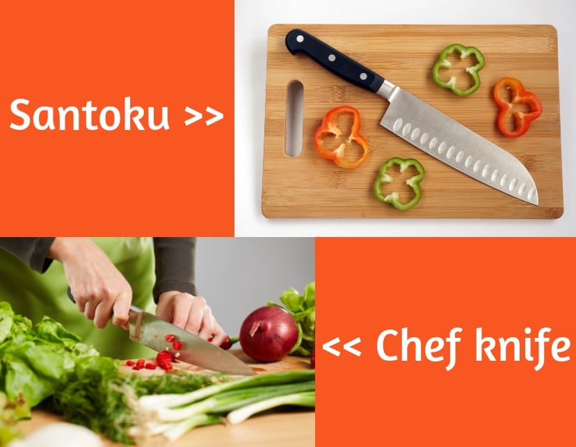 Santoku vs Chef knife