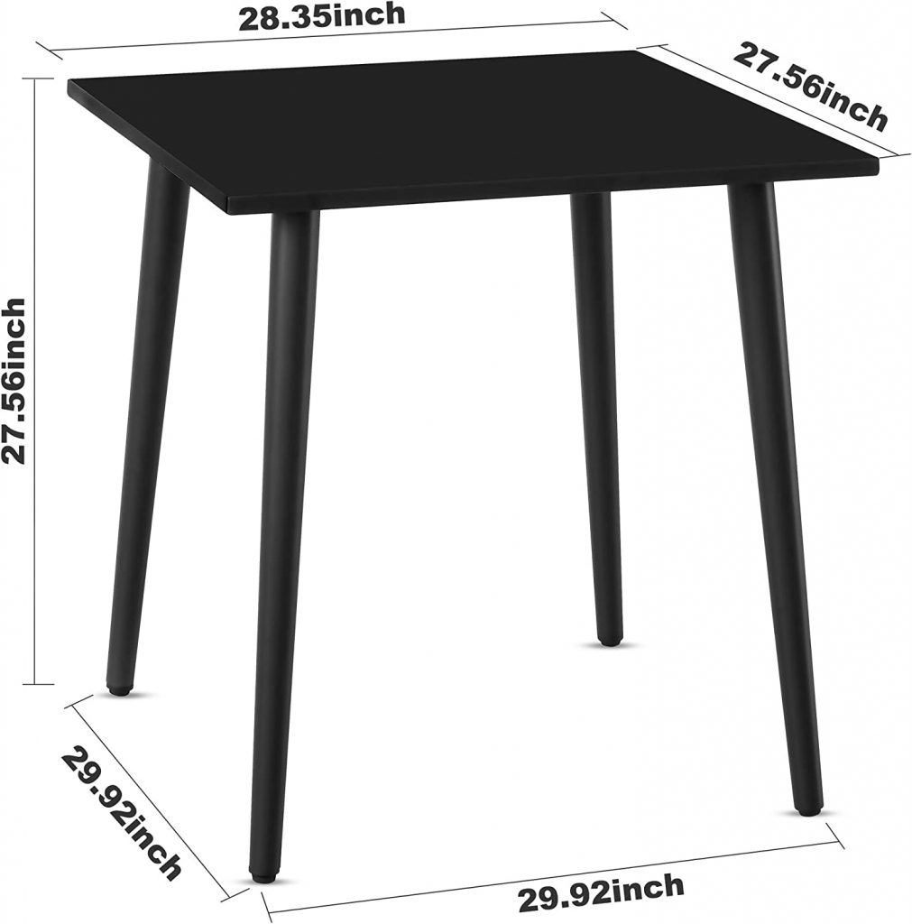 EIXBBR Square Dining Table