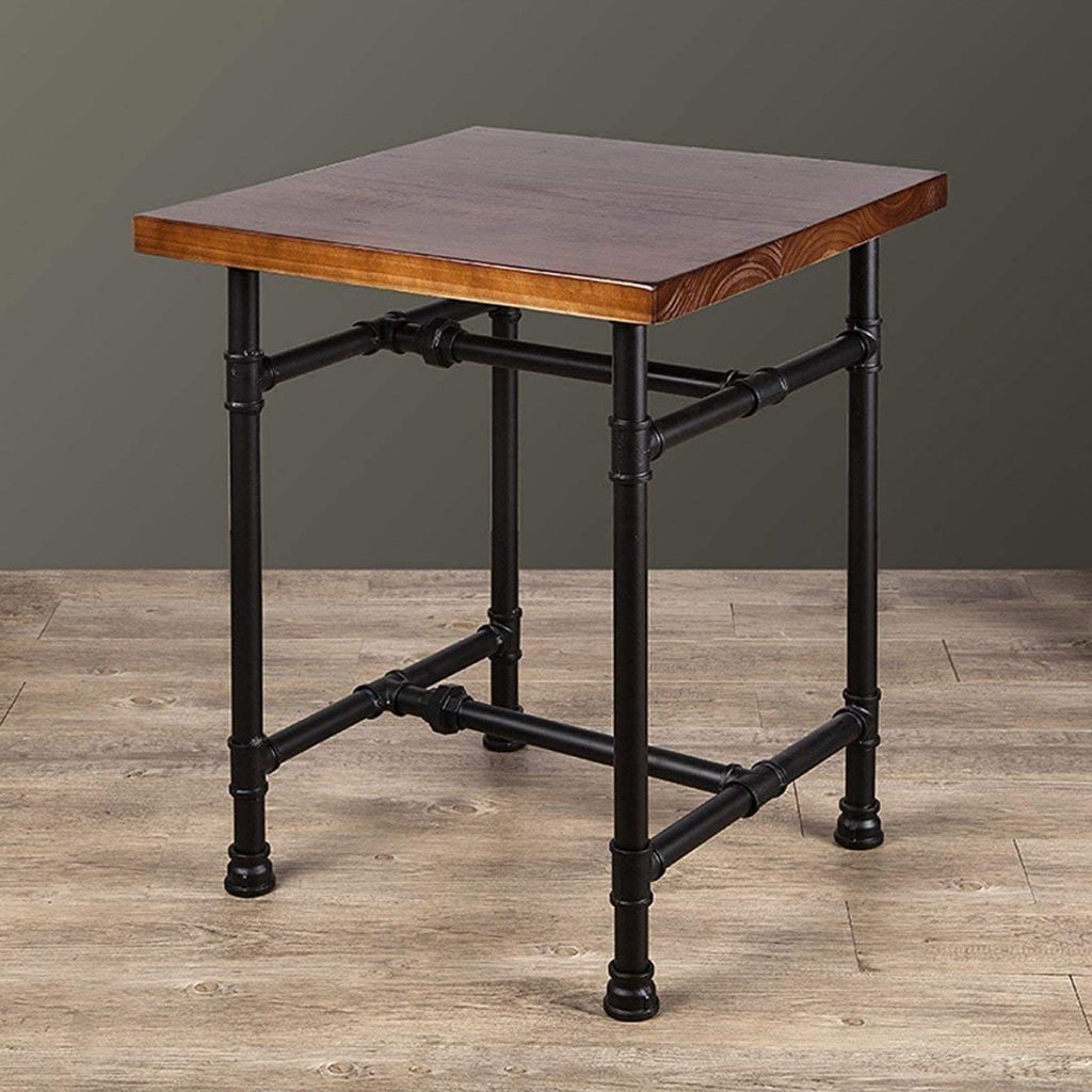 HANS CAO Industrial Rustic Small Table